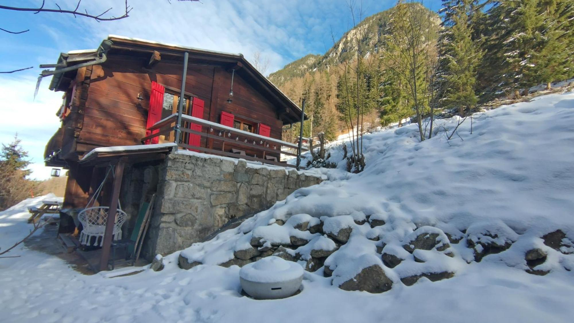 Petit Chalet Rustique Et Bucolique Bovernier Eksteriør billede