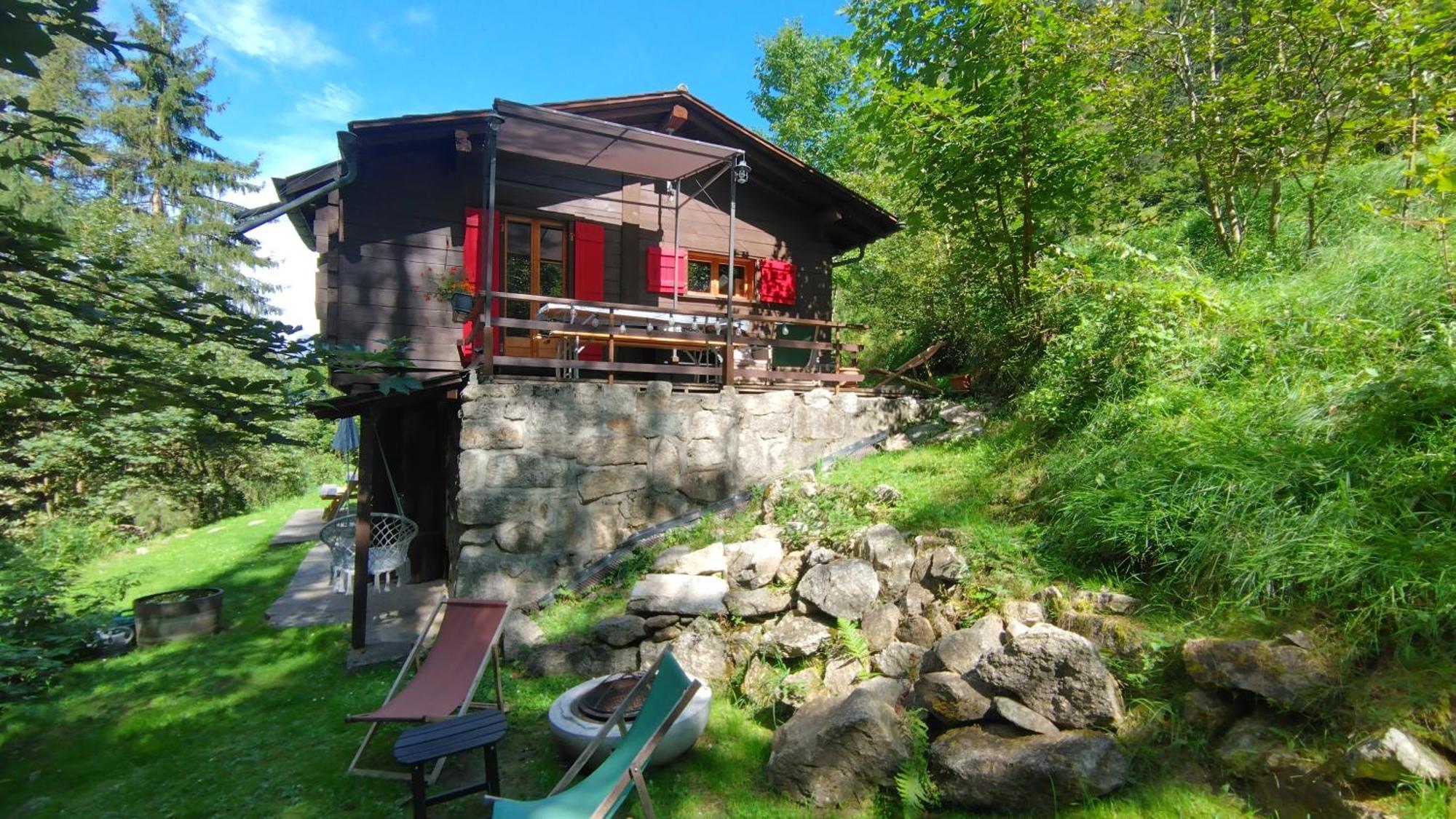 Petit Chalet Rustique Et Bucolique Bovernier Eksteriør billede